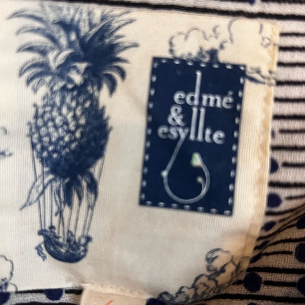 Anthropologie Striped Blue and White Skirt - Picture 3 of 3